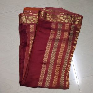 Pure Gadwal Silk Zari Woven Saree