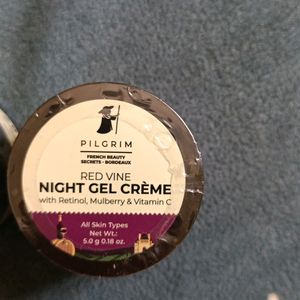 Pilgrim Red Vine Night Gel Creme Pack Of 2