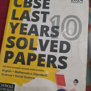 Oswal Cbse Last Years Solved Papers