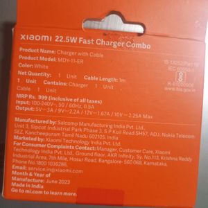 Xiaomi 22.5W Fast Charger Combo