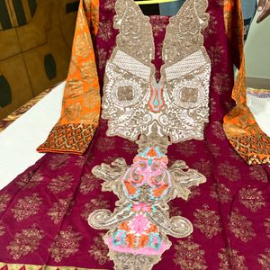 Original Pakistani 40 Size Embroidered Suit