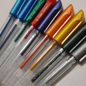 12 SHADES OF COLOURS SPARKLE PENS