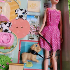 Beautiful Pet Dog Doll Set