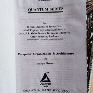 B. Tech Second Year Quantum Series