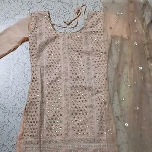 DESIGNER SIMPLE SHARARA WITH DUPATTA