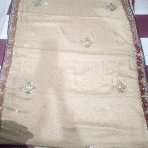 Beutiful Kundan Work Saree