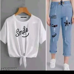 Smile T Shirt With Jeans