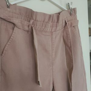 Slim Cotton High Waist Pant