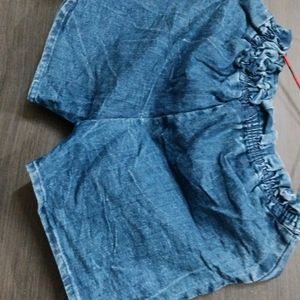 Blue Denim Shorts