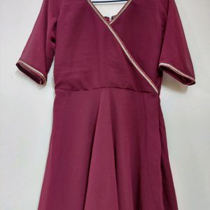 Grape colour Kurta