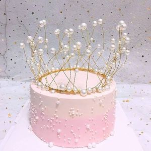 Pearl Crown Cake Topper