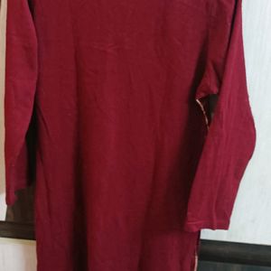 Max Red Woolen Kurta