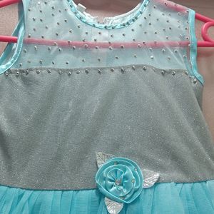 Sky Blue Colour Baby Girl Frock