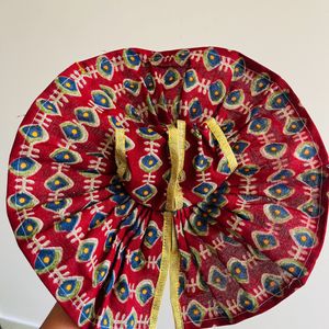 Peacock Print Lord Krishna Dress