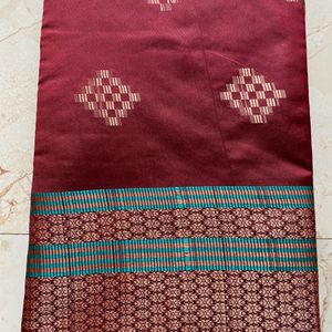 Brand New Cotton Silk Saree With Blouse Piece