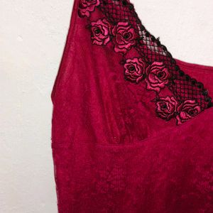 Trendy New Red Wine Sexy Top For Women