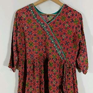 Multicolour Printed Kurta