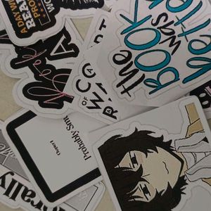 Boy Bookholic Sticker Journal/Scrapbook/Laptop