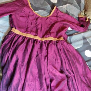 Purple Anarkali Kurta