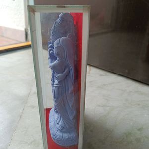 Radhakrishna Statue In Glass.