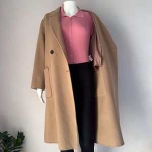 Beige Soft Wool Overcoat