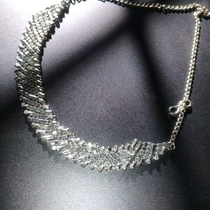 Silver Sparkling Chokar/Necklace