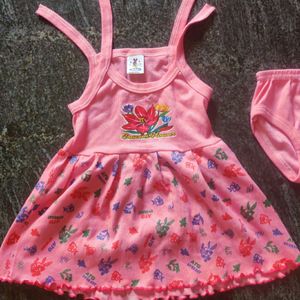 Pink Frock For 0-6 Months Baby Unused.newborn Clothes.