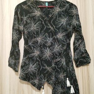 Janasya Floral Print Top For Women's