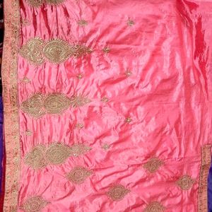 Beautiful Peach Saree