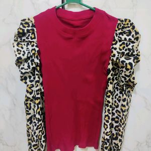 Red Funky Balloon Full Sleeves Top