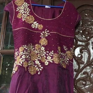 Purple Kurti Set