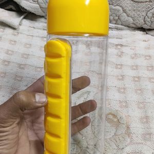 pill box for medicine organizer With water Bottle