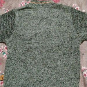 Woolen Sweater Full Sleeves Grey Colour