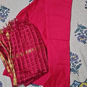 Magenta Color Chudidar And Duppatta Set