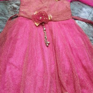 Glitter Beautiful👚 RANI PINK COLOUR Dress