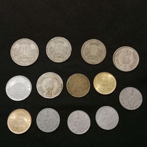 Rare Indian Currency-Set Of 13(Coins)