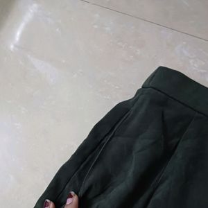 Dark Olive Velvet Pants