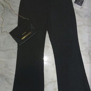 Charcoal Flared Formal Trouser, 30