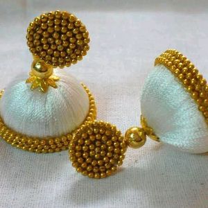 silkthread earrings at best price