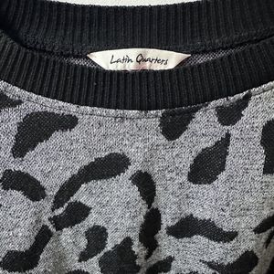 Black And Grey Premium Sweater Shirt Shoppersstop