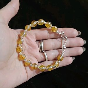 Natural Citrine Stone Bracelet New