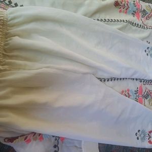 White WaterGeorgette Suit, Never Worn