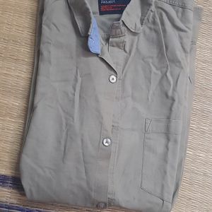 Men Shirt Khaki Sandal 42 XL