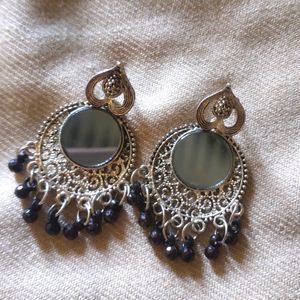 Black Beads Earrings