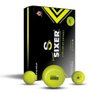 Light Yellow Colour Sixer Tennis Ball Pack Of 1