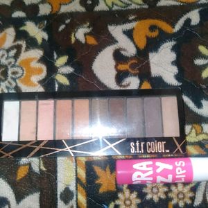 Eyeshadow Palette And Crazy Lips Lip Balm