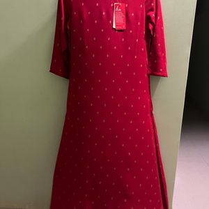 Women Fish Cut Kurti With 2 Plastic Hanger