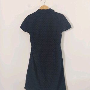 Navy Blue Summer Cotton Dress