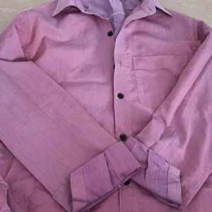 Formal Magenta Cotton Shirt