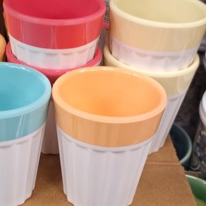 4pc Tea Melamine Glass